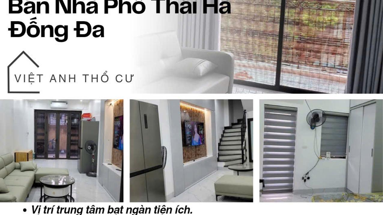 Bán nhà Thái Hà, Đống Đa, trung tâm Đống Đa, ngõ to như phố, 32m²x5T, giá 7.2 tỷ