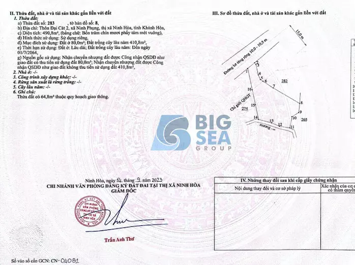Bán nhanh siêu phẩm tại Ninh Hòa giá chỉ 2.4xx tỷ
