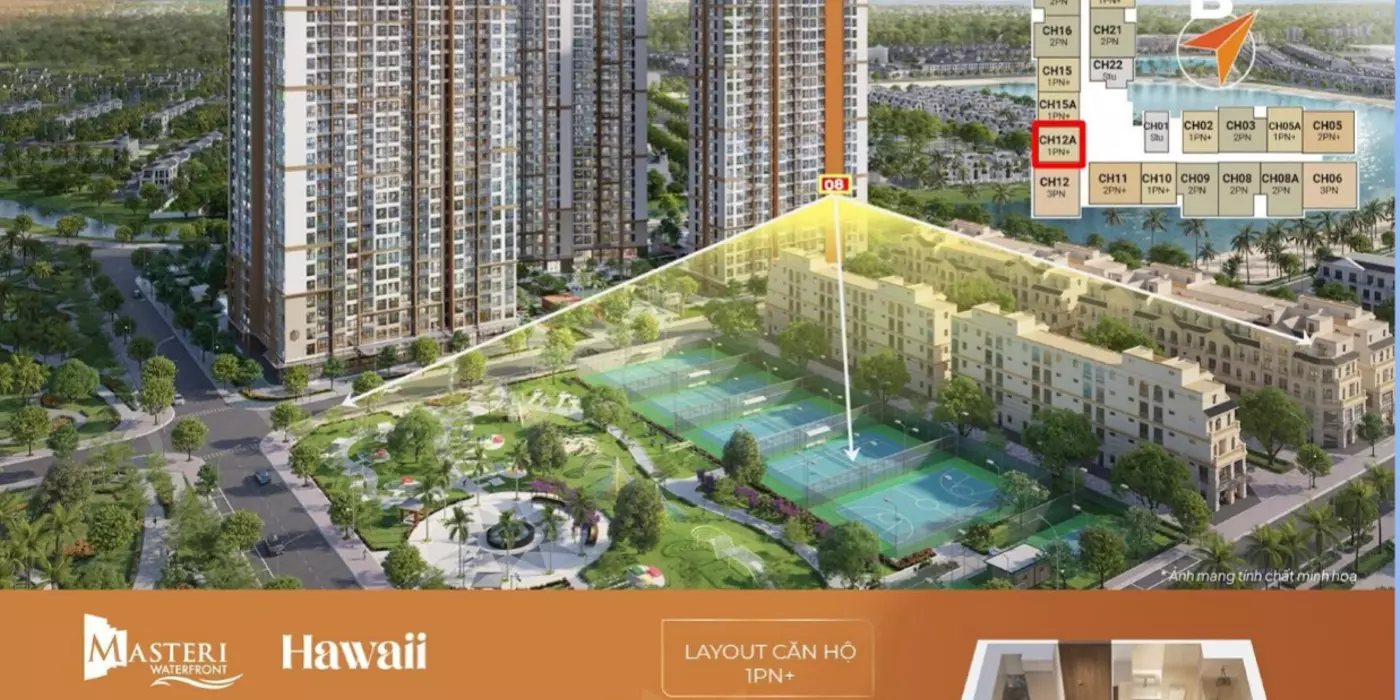 Bán căn hộ chung cư 43m2 gồm 1 phòng ngủ, 1 phòng khách, 1 nhà vệ sinh, 1 phòng đa năng.