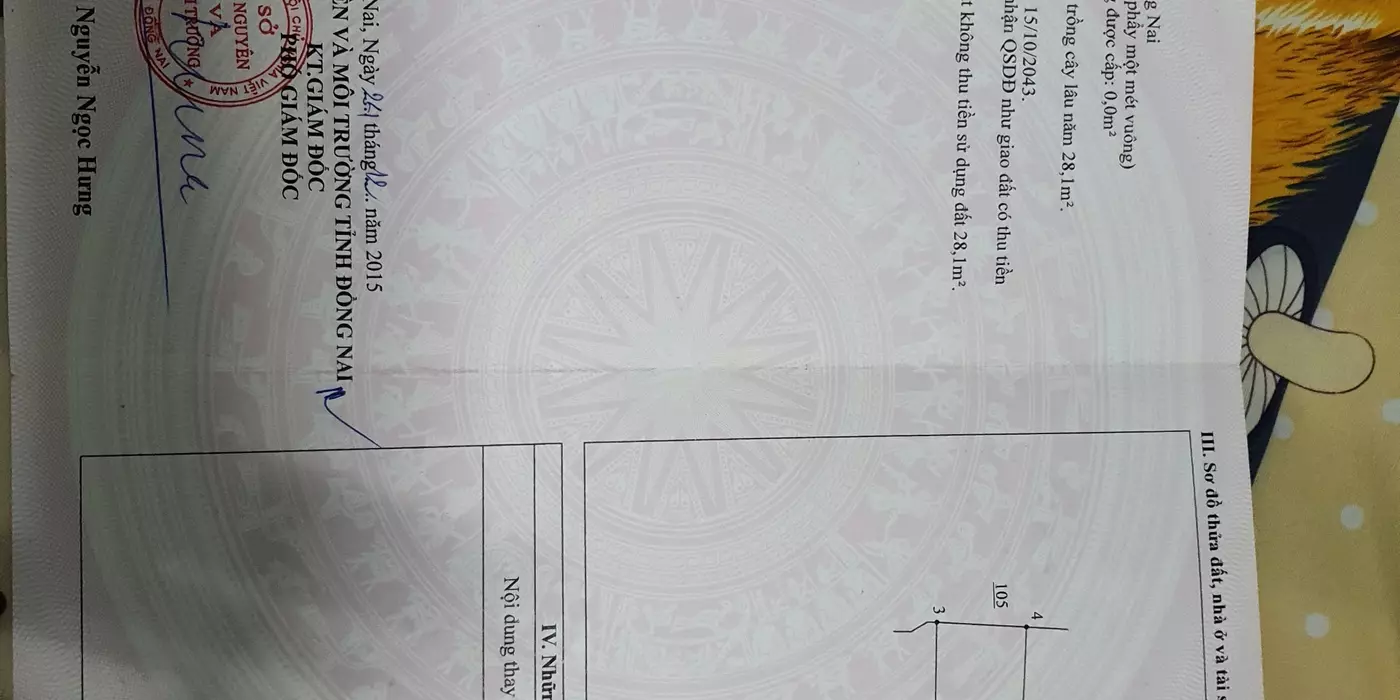 Bán đất thổ cư 111.1m Nhơn Trạch cách phà  Cát lái 900m