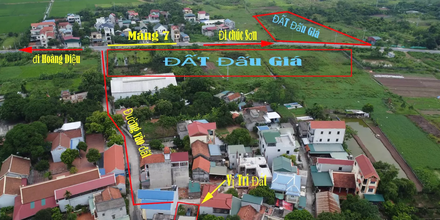 BÁN LÔ ĐẤT 98M2 GIÁP CHỢ CHÚC SƠN GIÁ CHỈ 2 TỶ X