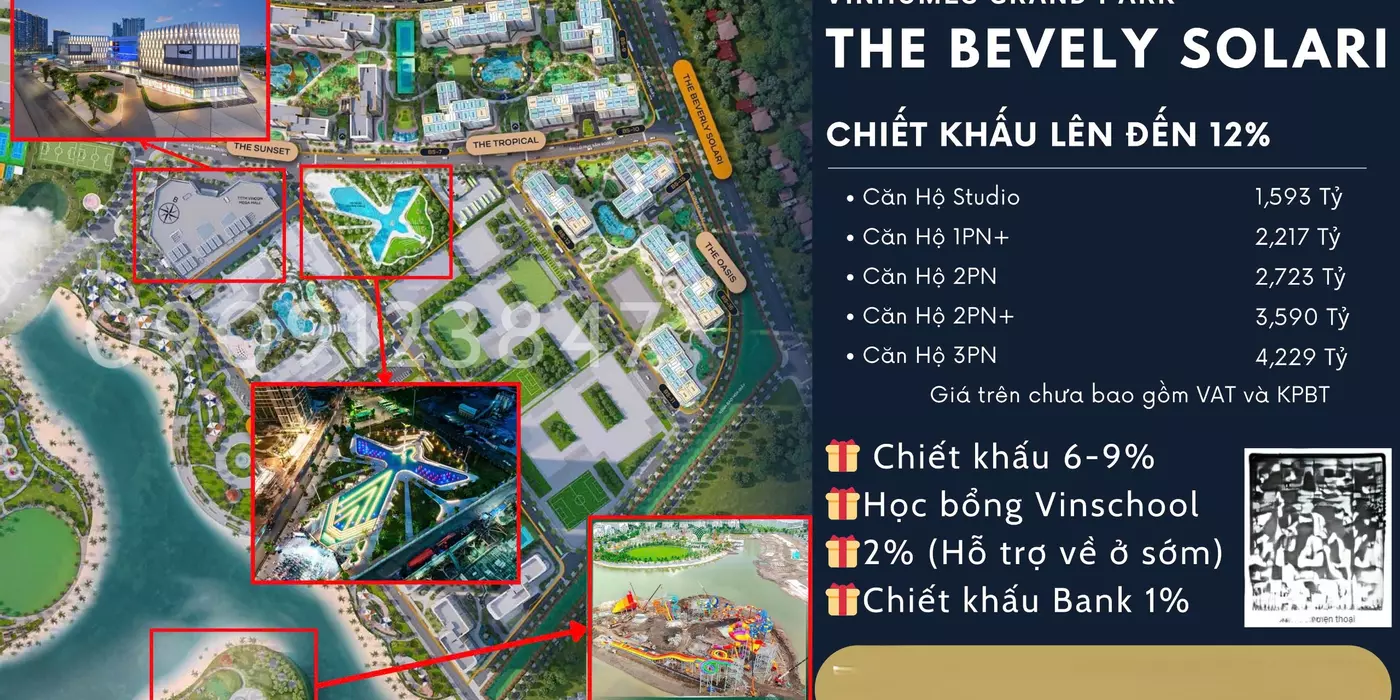 Giỏ Hàng Beverly Solari Tặng Ngay Học Bổng Vinschool, Chiết Khấu 12%