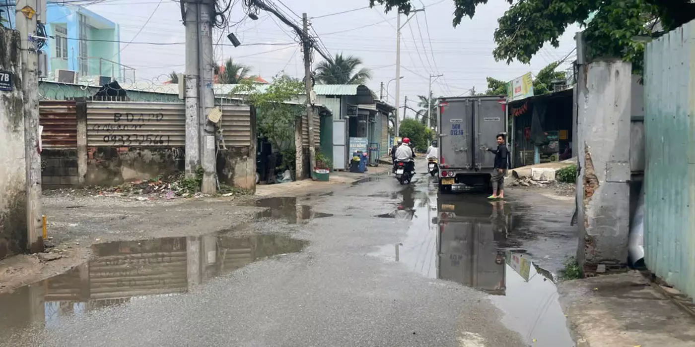 BÁN ĐẤT TẶNG XƯỞNG MẶT TIỀN LÔ GÓC BỆNH VIỆN HỒNG ĐỨC AN PHÚ ĐÔNG 3, QUẬN 12
