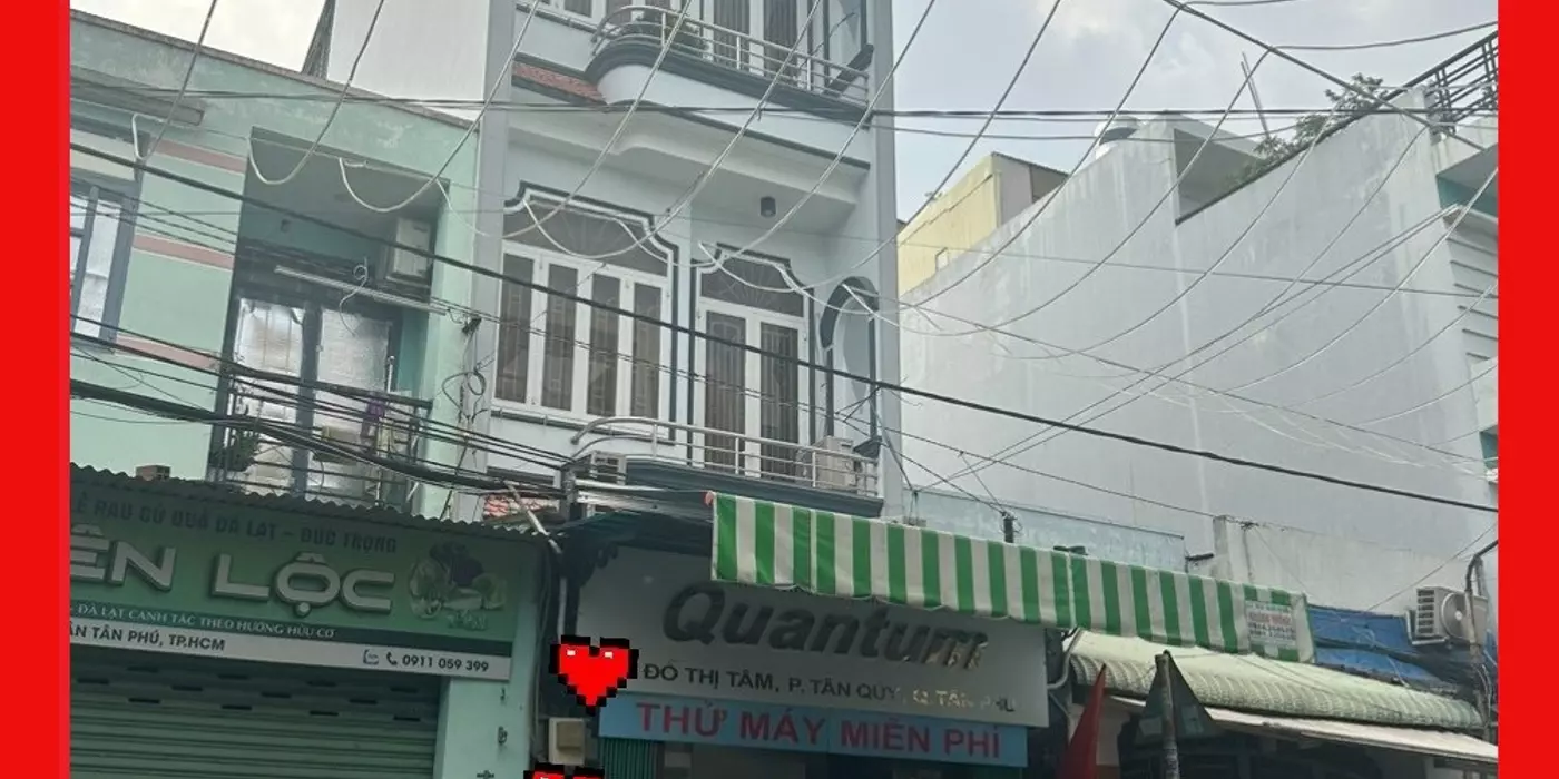Mặt tiền Đỗ Thị Tâm (ngay sau chợ Tân Hương) 4x16m, 2 lầu ST