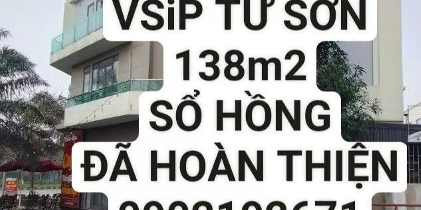 Bán biệt thự VSIP - TỪ SƠN - BẮC NINH  LÔ GÓC