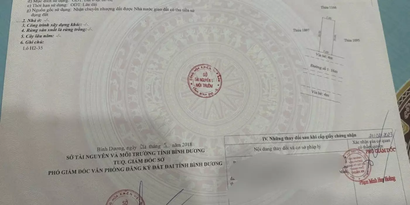 ĐẤT MẶT TIỀN TRỤC CHÍNH KDC VĨNH PHÚ 2, ĐƯỜNG SỐ 1