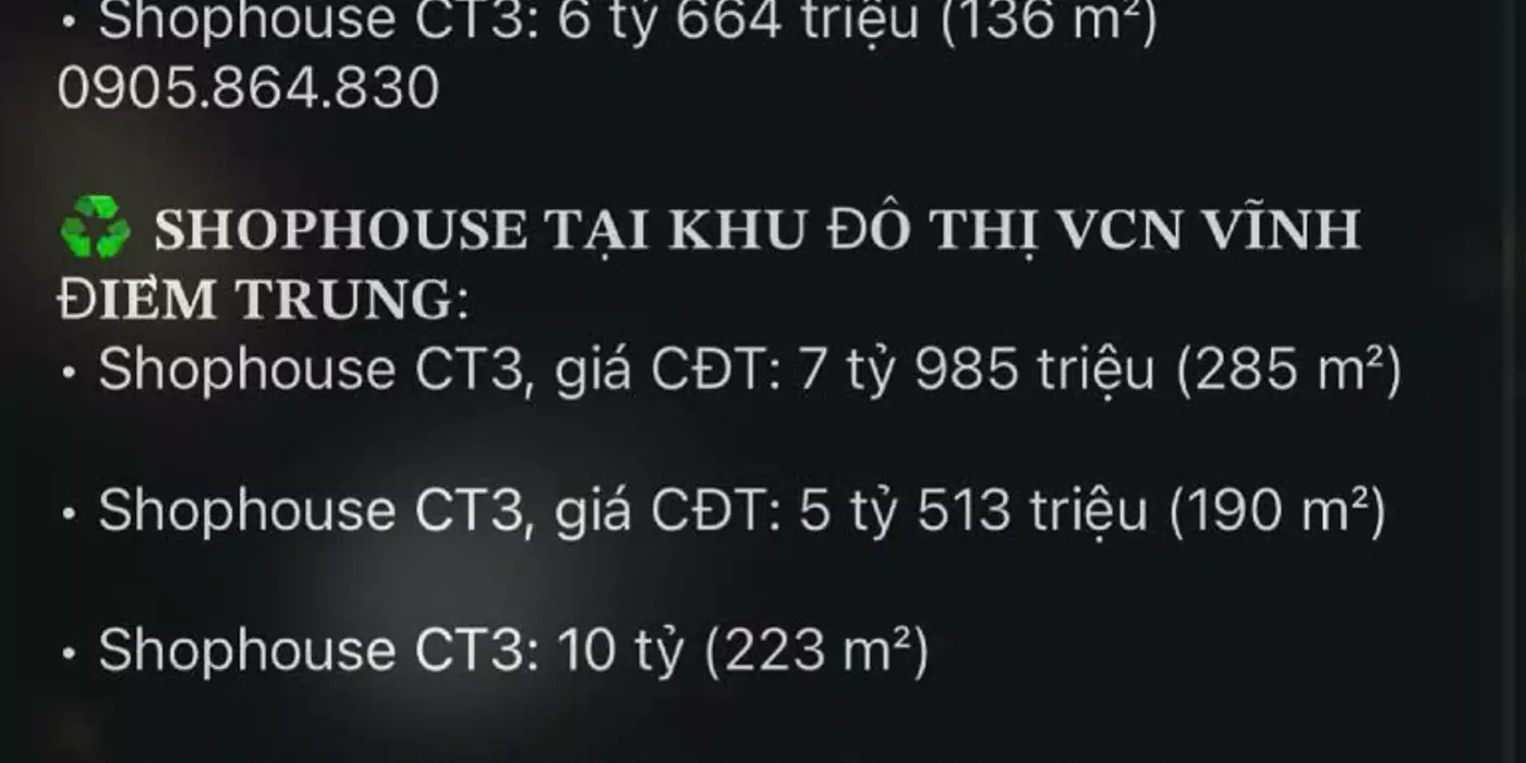 Shophouse cần bán tại Nha Trang