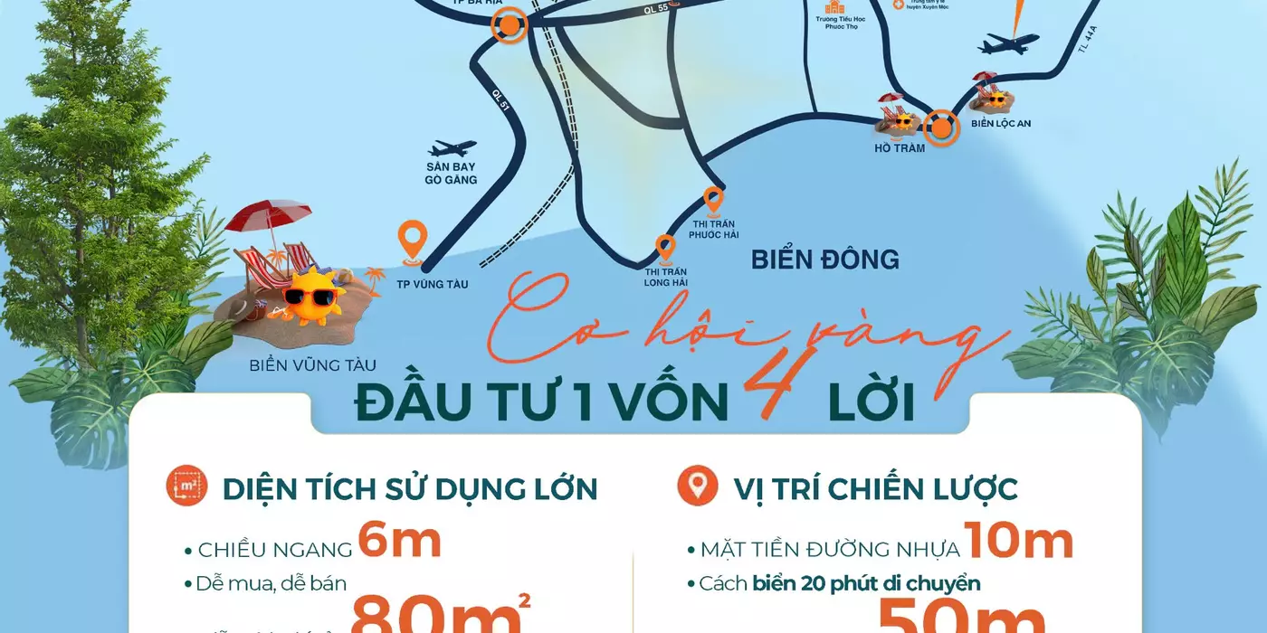 Cần tìm GẤP chủ cho 175m2 lô đất Thổ Cư gần huyện Đất Đỏ, công chứng sang tên ngay