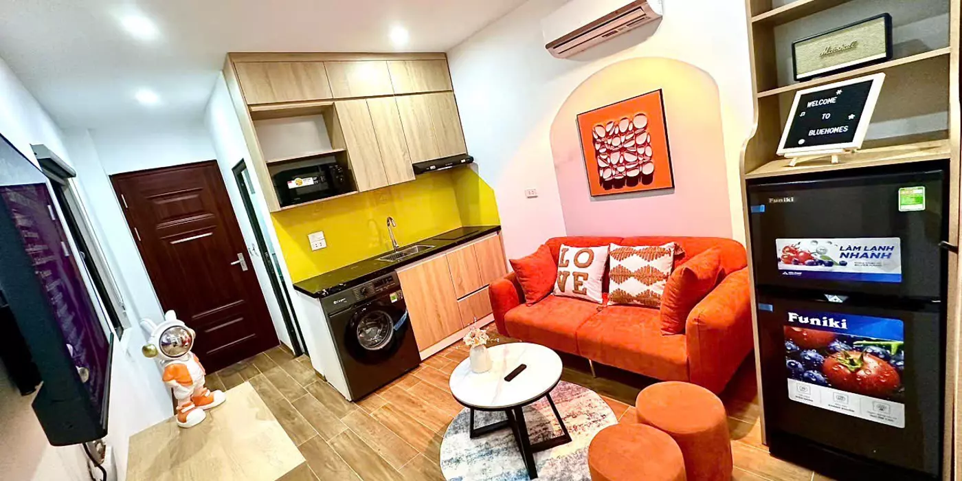 Cho thuê căn hộ tại Đội Cấn, Ba Đình. S=45m2, 1k1n, Full nội thất cao cấp