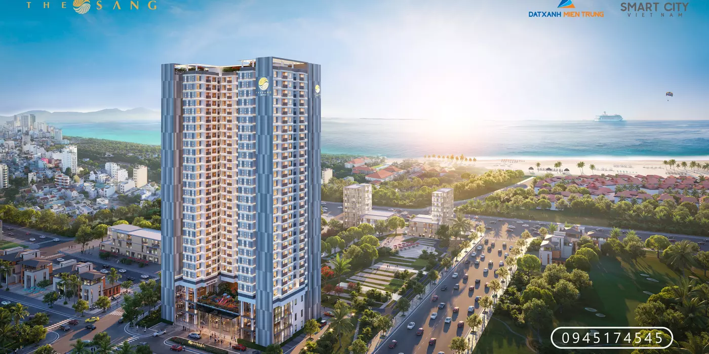 Căn hộ view Biển trực diện  2PN - Dự án The Sang Residence Đà Nẵng