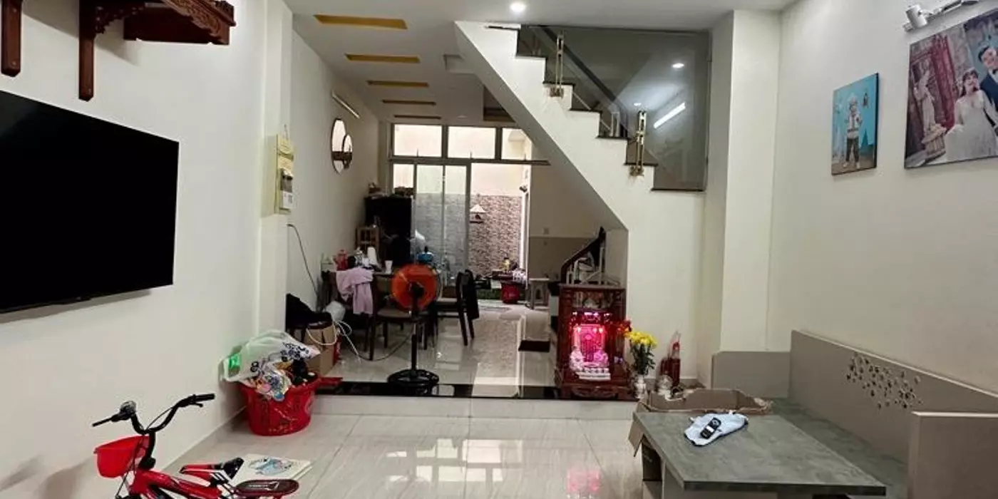 Bán nhà MT Đông Hưng Thuận 26, Đông Hưng Thuận, Q12,  57m2 (4 x 14.5) x 2 tầng, Chỉ 4.18 tỷ TL