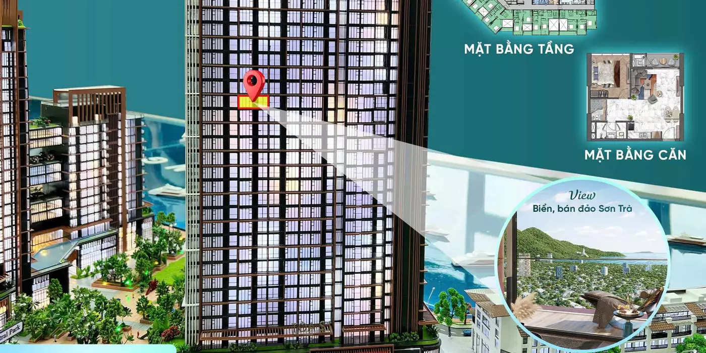 còn duy nhất  1 căn hộ cao cấp hạng sang sun symphony residence ngoại giao với  chủ đầu tư sale 30%