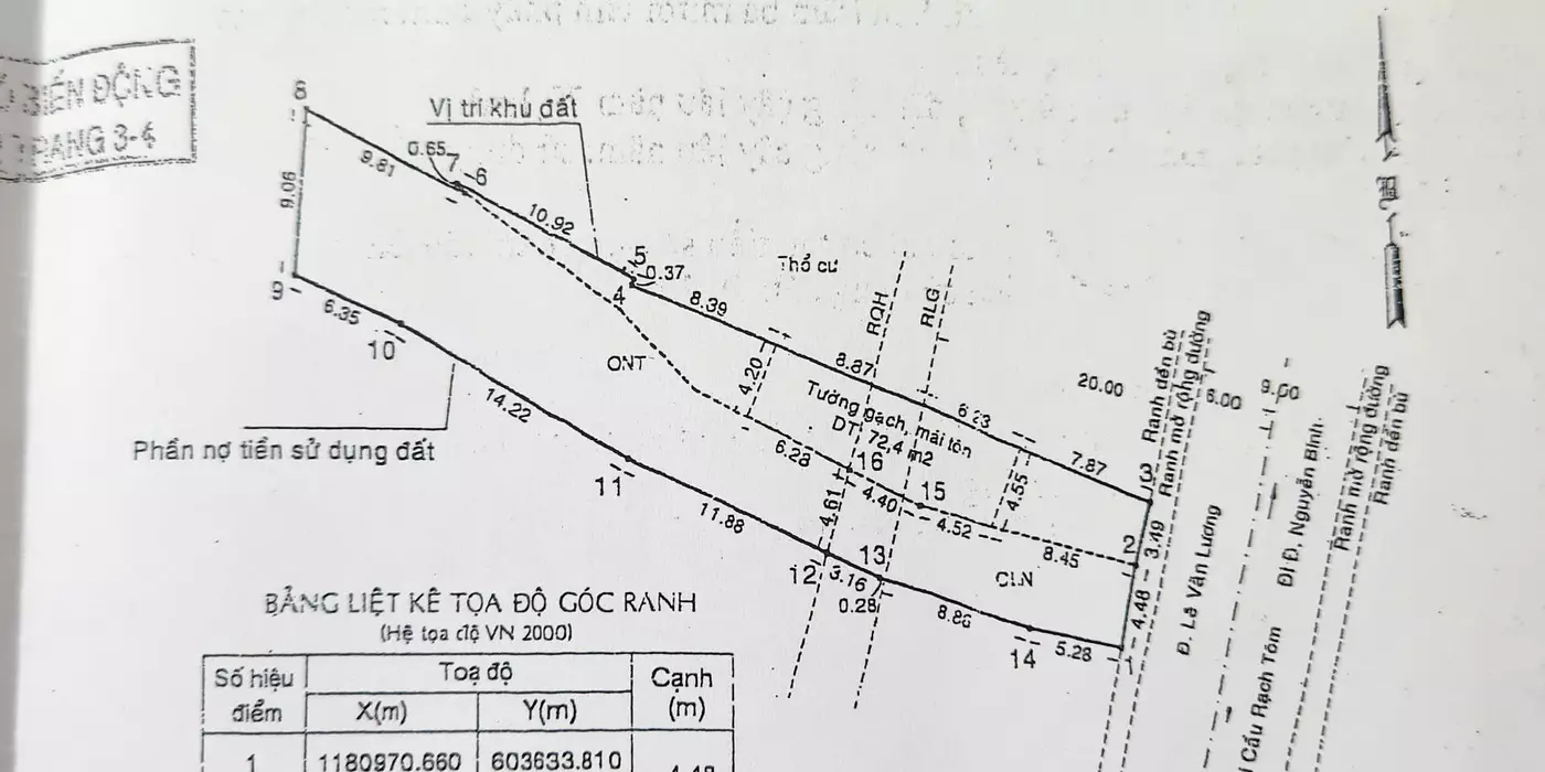 CHÍNH CHỦ BÁN ĐẤT MẶT TIỀN ĐƯỜNG LÊ VĂN LƯƠNG, XÃ NHƠN ĐỨC, HUYỆN NHÀ BÈ, GIÁ LÀ 21.5 TỶ