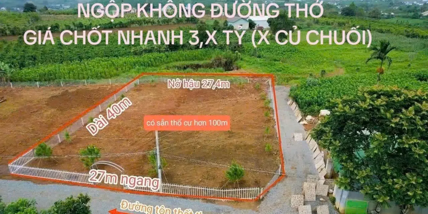 CẦN TIỀN BÁN GẤP LÔ ĐẨT ĐẸP TẠI LỘC TÂN - 3.2 TỈ CHỐT NHANH - MIÊN TIÊP CÒ