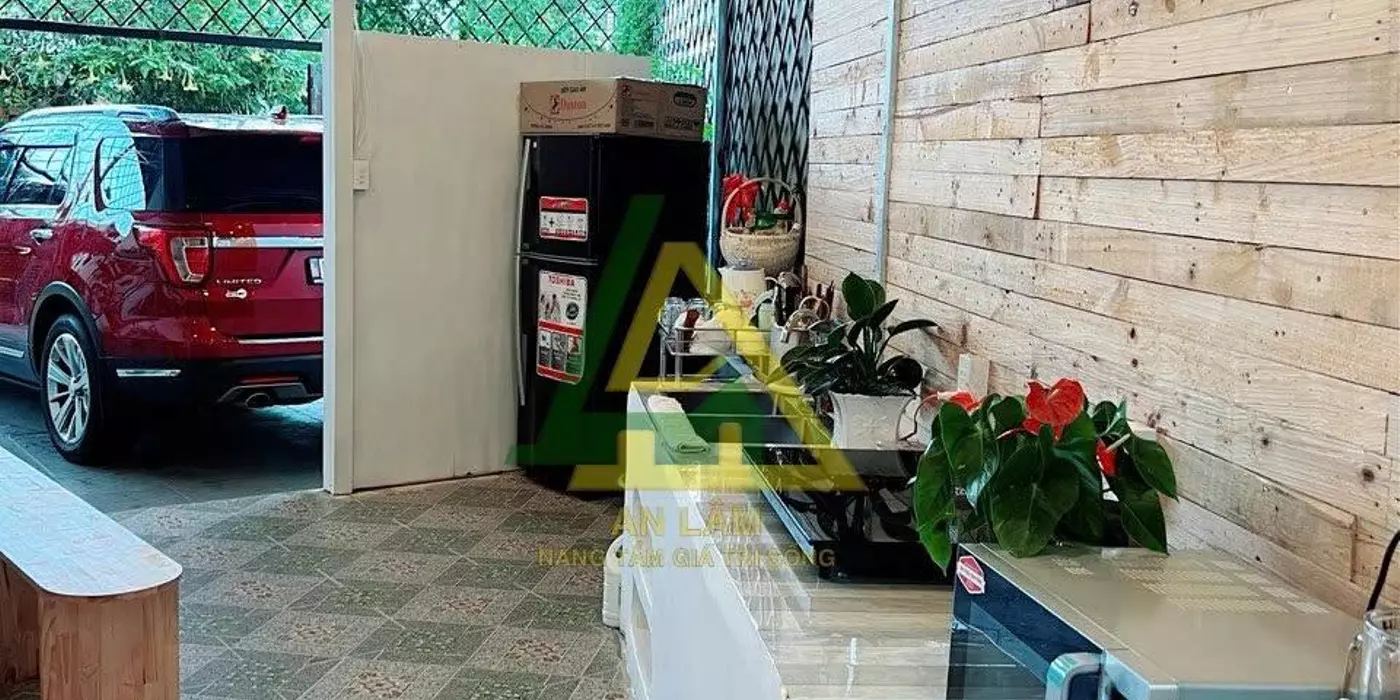 CHO THUÊ VILLA SÂN VƯỜN FULL NỘI THẤT ĐƯỜNG VẠN HẠNH - P8 - ĐL