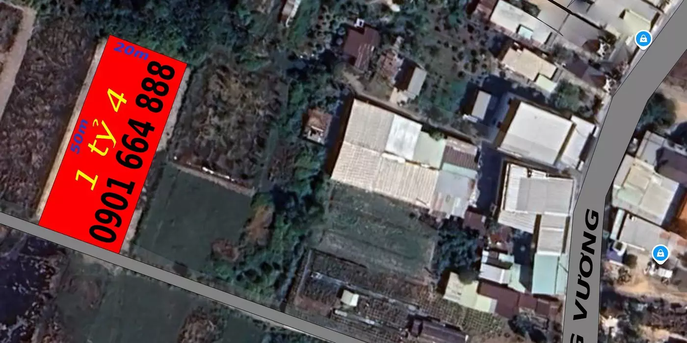 HẠ GIÁ BÁN GẤP LÔ ĐẤT 1000m2 GẦN THÀNH PHỐ THỦ ĐỨC GIÁ CHỈ 1 TỶ 4