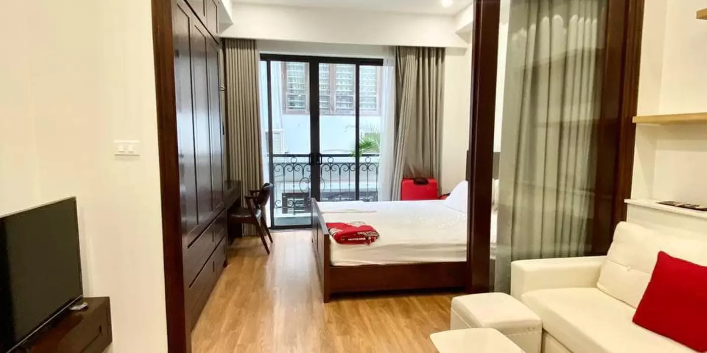 Căn hộ 1N1K ngõ 19 Liễu giai-Tây Hồ, 45m có ban công, ngõ ô tô