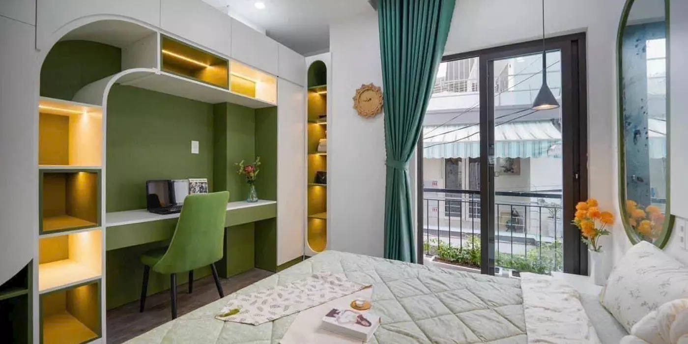 Cho thuê nhà đẹp full nội thất kiệt Hoàng Diệu có 3 phòng ngủ