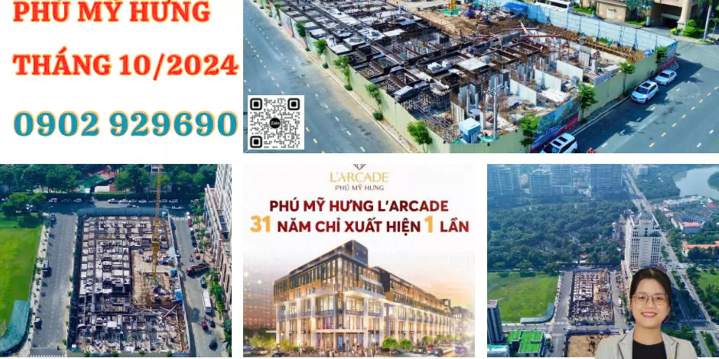 Cập nhật tiến độ mới nhất dự án L'Arcade Phú Mỹ Hưng vào tháng 10/2024