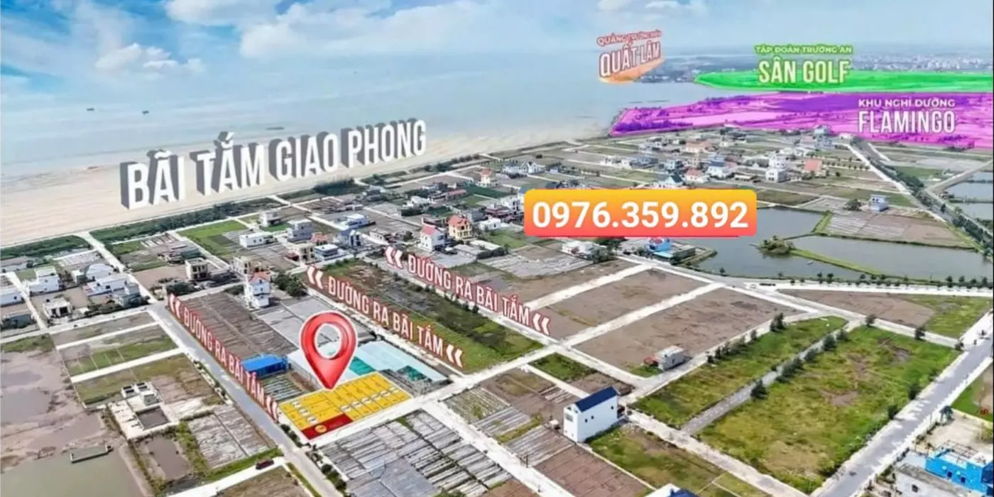 Thời điểm tốt nhất đầu tư Đất nền ven biển Quất Lâm và Giao Phong, Nam Định. Chỉ hơn 1 tỷ/lô