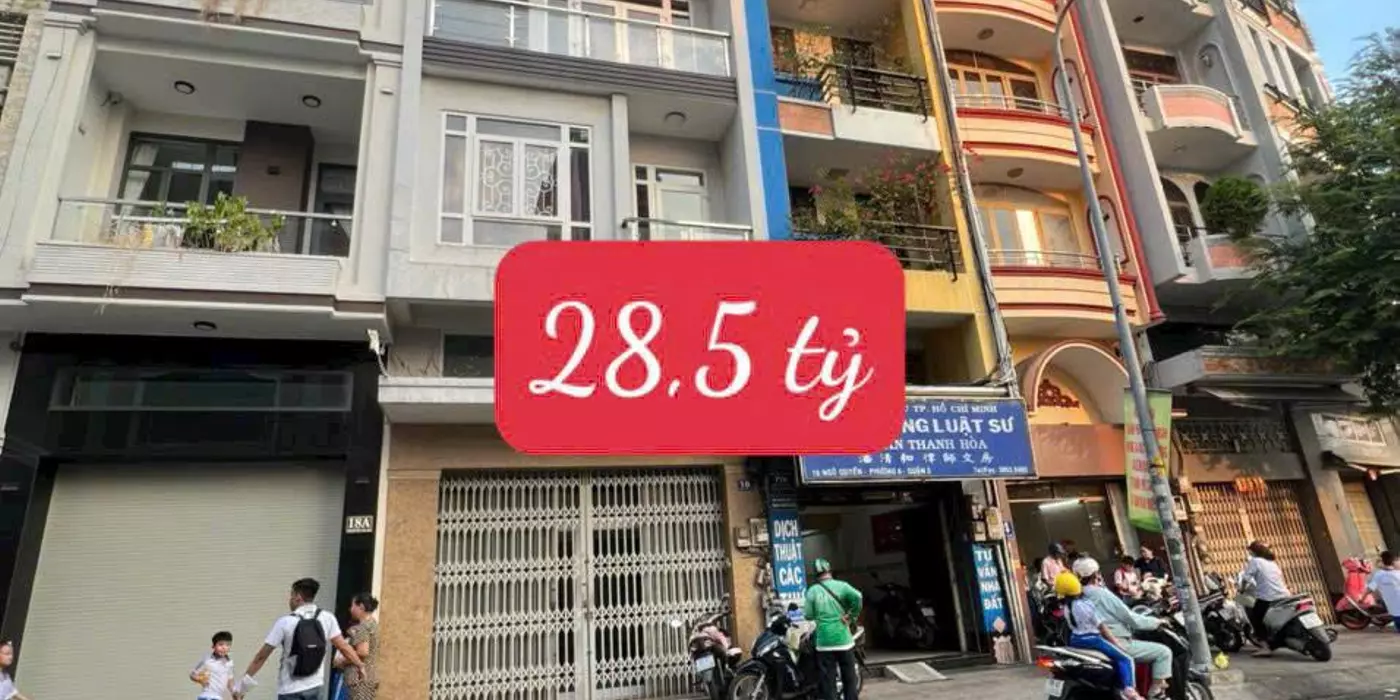 **VIP-NGÔ QUYỀN Quận 5 (5x18) 5Tầng,7PN Tặng Toàn Bộ Nội Thất Xịn,Hoàn Công Đủ