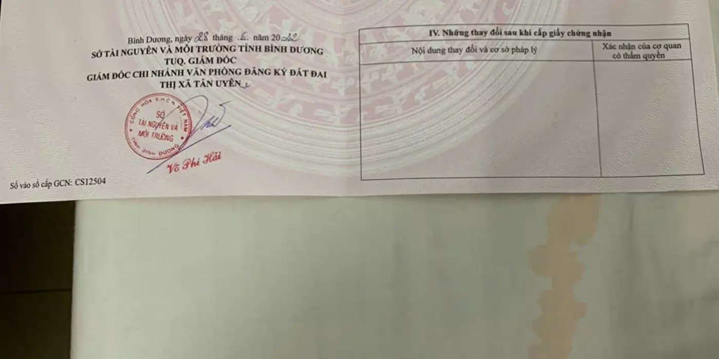 Chính chủ cần bán nhanh đất nền dự án Tân Long,  Phường Uyên Hưng, Thị xã Tân Uyên, Bình Dương