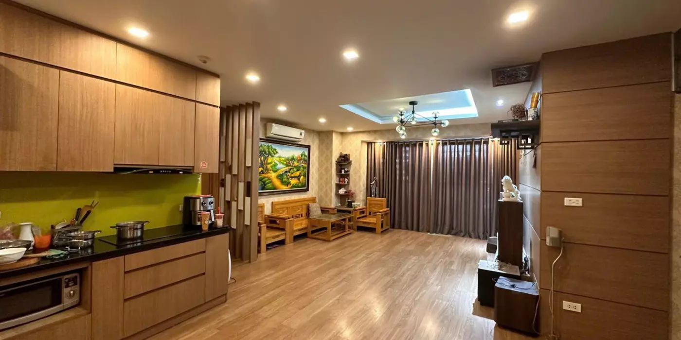 Gia đình cần bán căn hộ Intracom 1 Trung Văn 96,3m2 3 ngủ 2 vệ sinh full đồ giá 4,8 tỷ