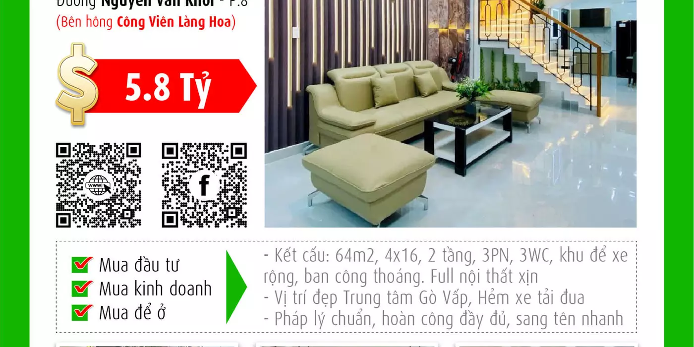✅  Bán nhà mặt tiền, vị trí vàng, giá siêu hấp dẫn 5.8 tỷ!