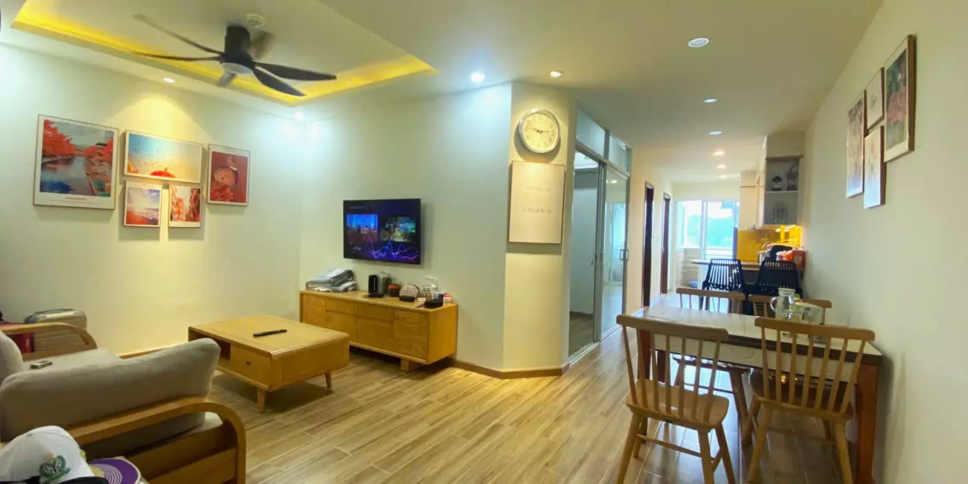 Cho thuê căn hộ tầng trung view sông thoáng mát Mường Thanh 04 giá 11 triệu