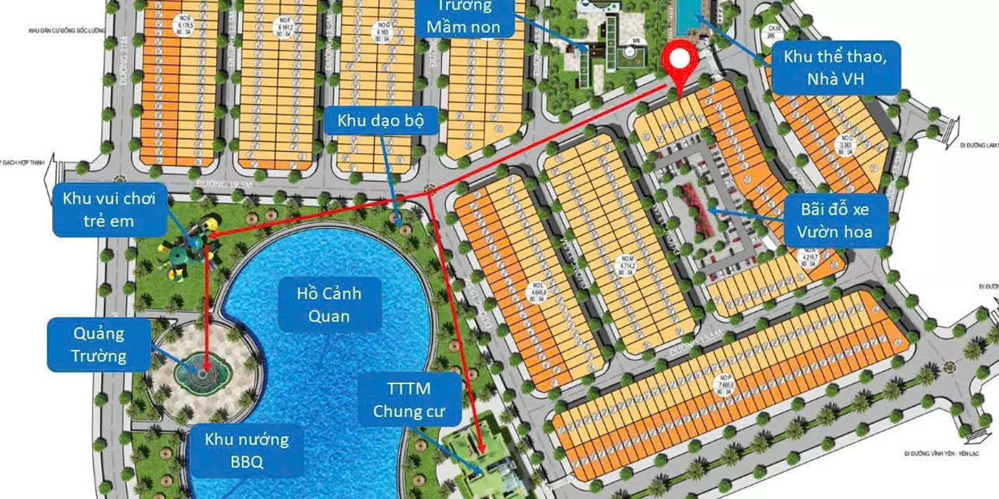 BÁN LK ĐẸP TẠI VĨNH YÊN CENTER CITY, 2,65 TỶ VND, 100M2 HÀNG HOT