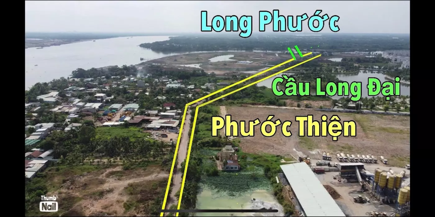 Lô đất mặt tiền đường phước thiện DT 52m đối diện vinhome