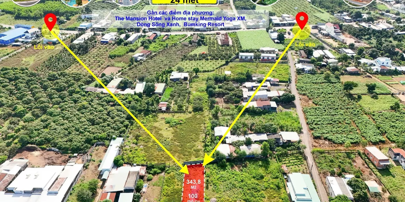 Chính chủ bán đất nền Bà Rịa Vũng Tàu 343,8 m2, vuông vức, sổ đẹp gần biển