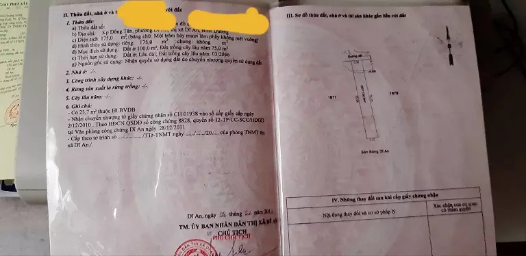 Bán Đất Tặng Nhà Đường Cao Bá Quát, Phường Dĩ An, Thành phố Dĩ An, Bình Dương