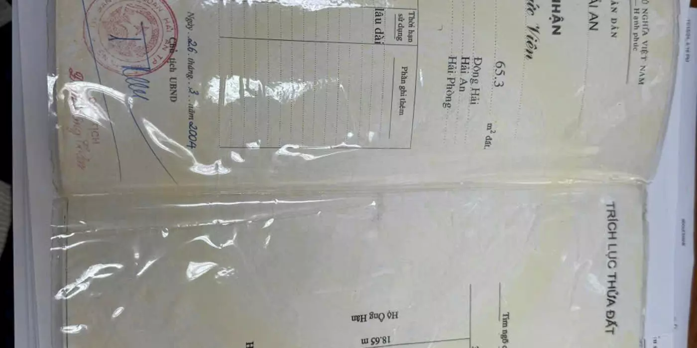 Bán lô góc tặng nhà cấp 4 trong ngõ phủ thượng đoạn,hải an,hp giá yêu thương