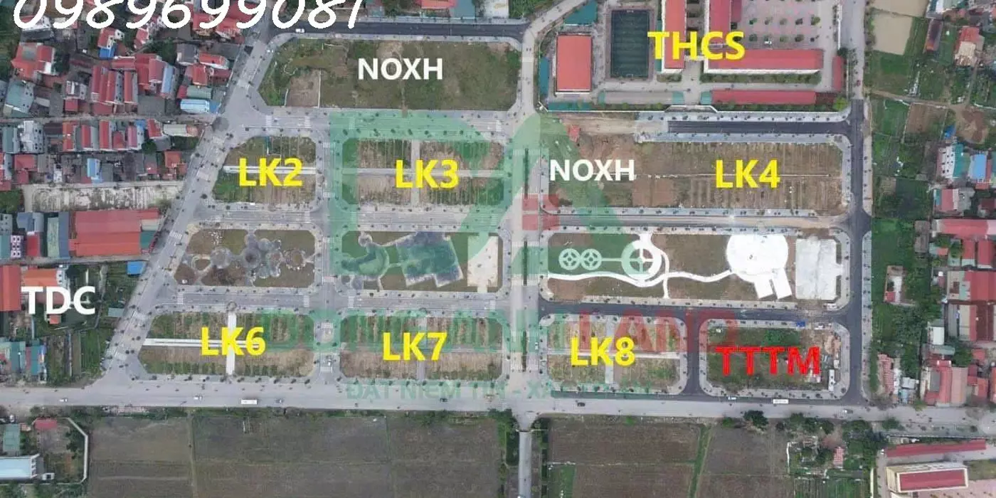 Bán đất đấu giá Thuỵ Lâm Đông Anh - Lô sẻ khe, view vườn hoa