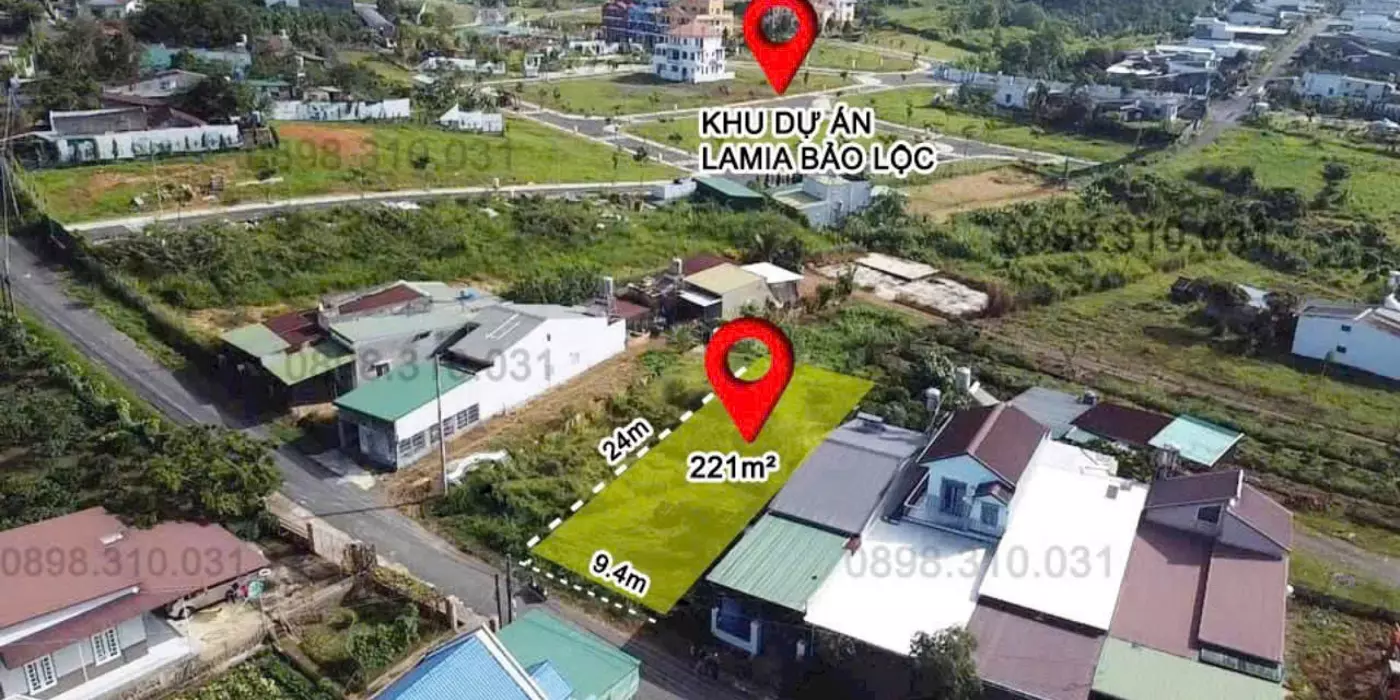 BÁN 221m2 ĐẤT Ở LỘC CHÂU, BẢO LỘC.