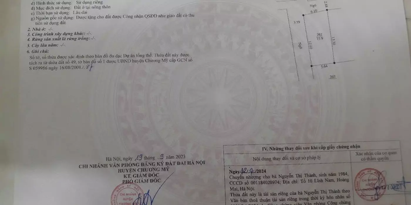 Bán lô góc 76m2 xã Đại Yên, Chúc Sơn, Chương Mỹ, ô tô 16 chỗ ra vào