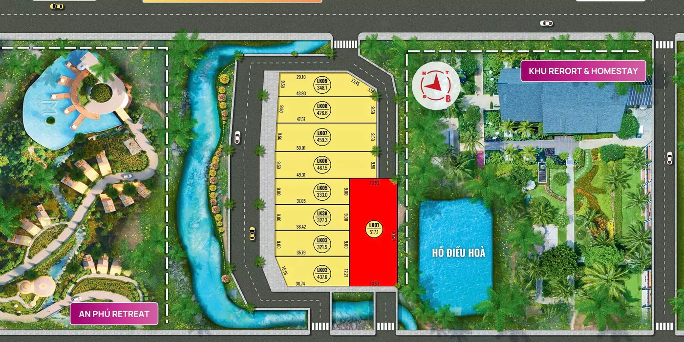 Bán đất nghỉ dưỡng Phú Mãn lôgóc ôtô vòng quanh giá rẻ nhỉnh 17 triệu/m