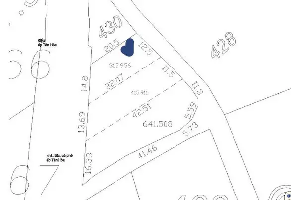 PHÂN LÔ NỀN 315m2 thổ cư 100m2 MẶT TIỀN NHỰA BẢO BÌNH - XUÂN MỸ