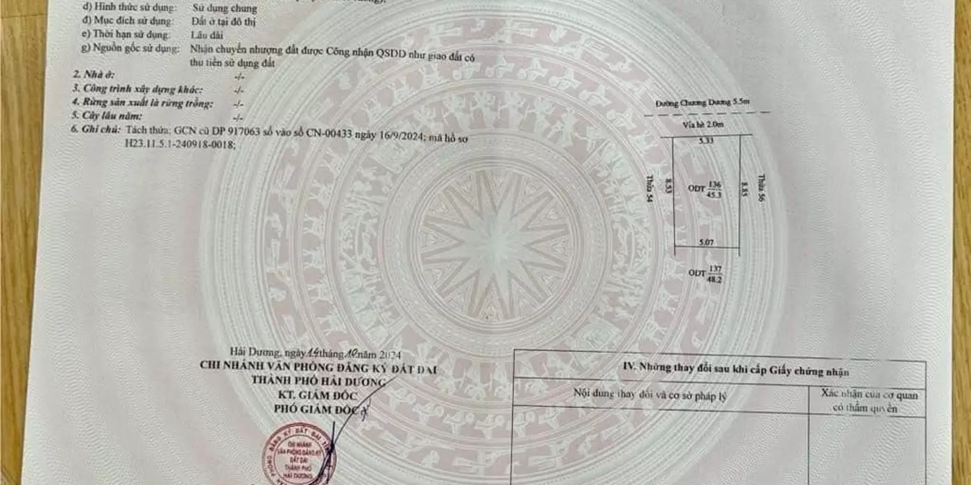 Bán đất mặt Phố Chương Dương Trung tâm TP