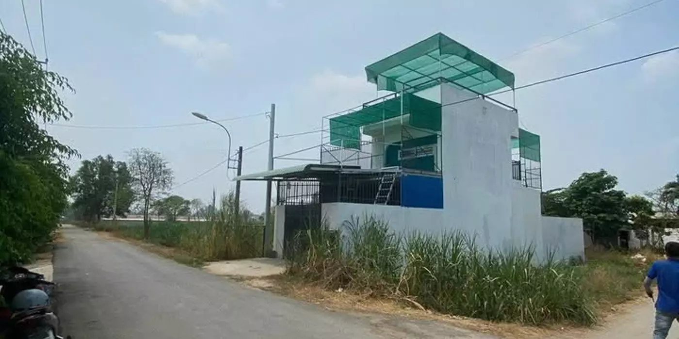 bán đất góc 2 mặt tiền xã tân thạnh đông, củ chi. dt 5x20m full thổ cư