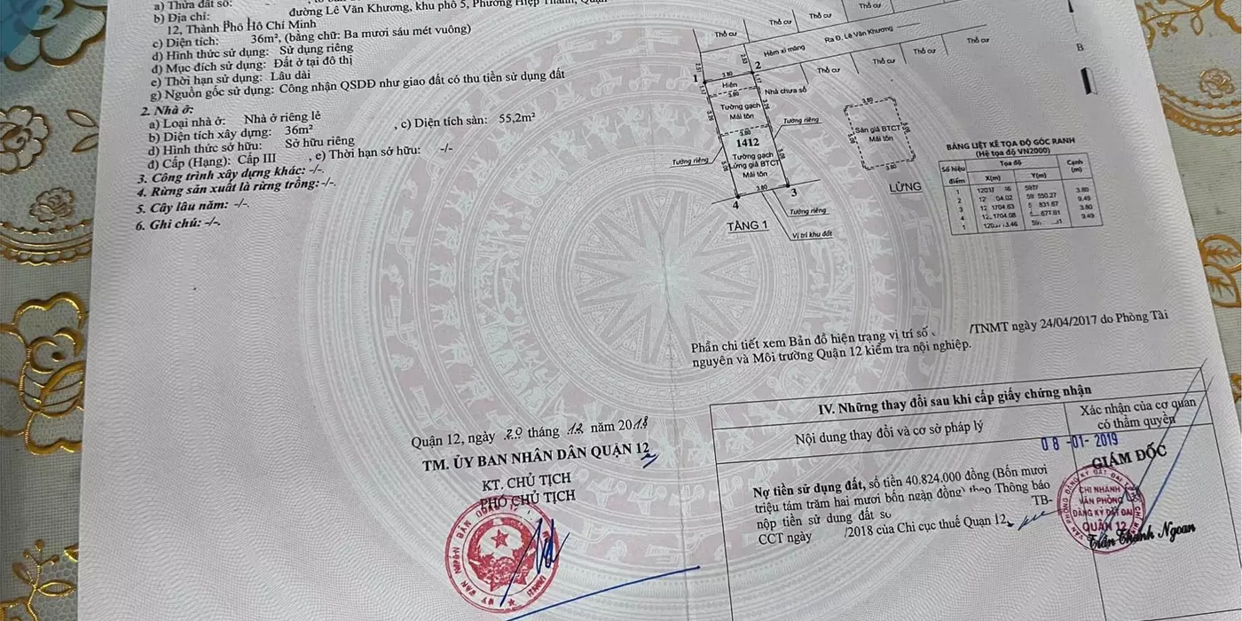 Nhà bán gấp tại Lê Văn Khương, Quận 12 Nhà có vị trí thuận tiện, gần các tiện ích và giao thông dễ