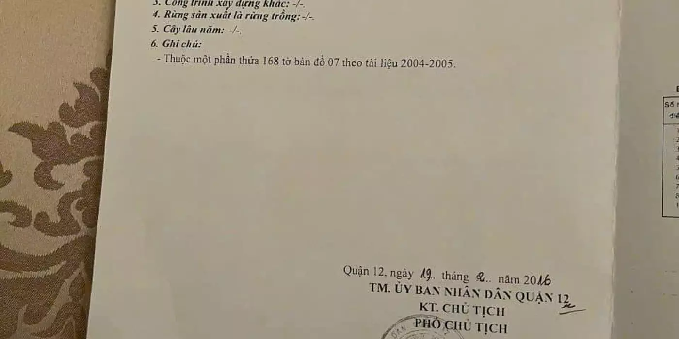 Lô Đất (8x20) Mặt Tiền Hẻm 8m Lâm Thị Hố, Tân Chánh Hiệp, Q12 giá rẻ 7.79 tỷ