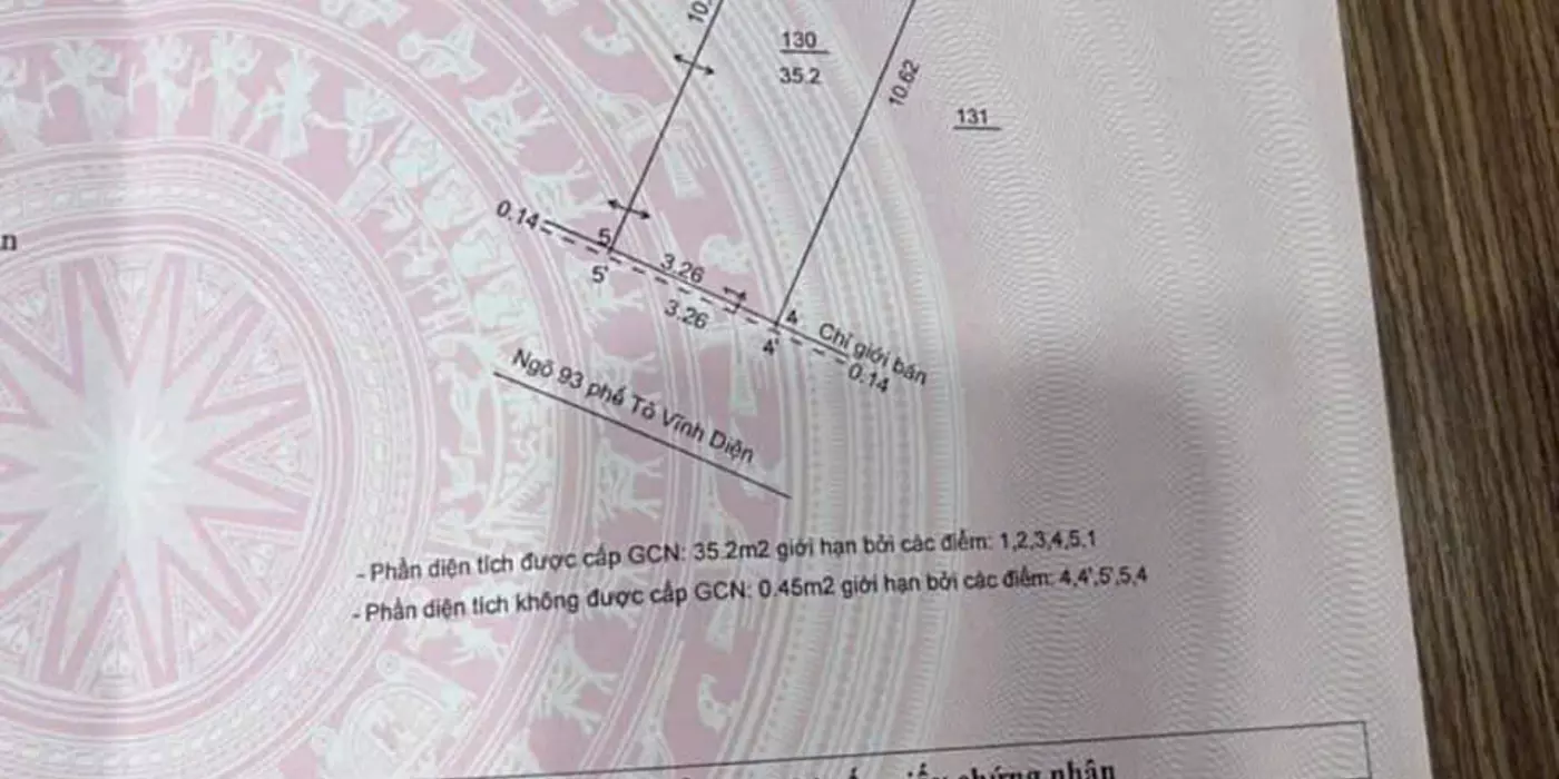 Bán nhà ngõ Ô tô, DT 35m2 x 3 tầng, Tô Vĩnh Diện, Thanh Xuân chỉ 6,2 tỷ.