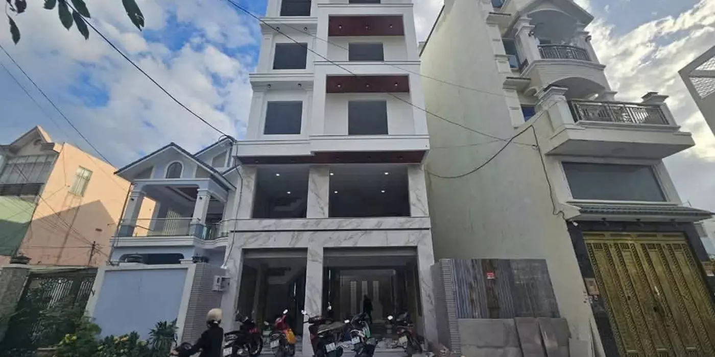 Biệt thự 5 tầng (7x15) có thang máy Mặt tiền 12m Tân Chánh Hiệp Q12 Giá 12.99 tỷ