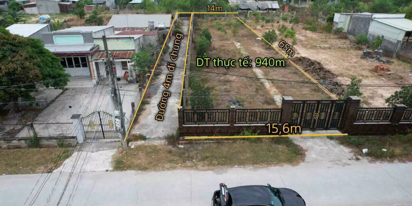 Bán đất Vĩnh Thanh 1085m2, cách đường Hùng Vương 100m, góc 2 mặt tiền – Giá 5.2 triệu/m2