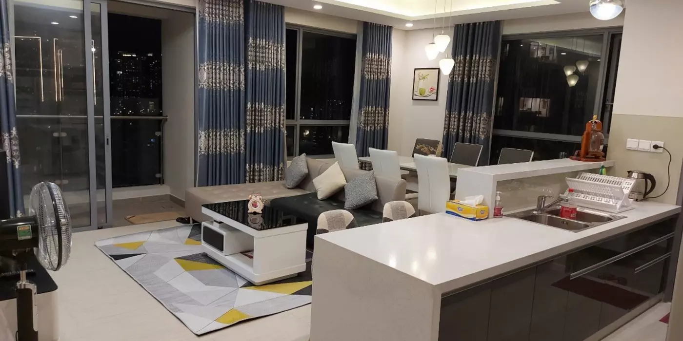 Chuyên cho thuê căn 2PN Đảo Kim Cương view sông đẹp thoáng mát