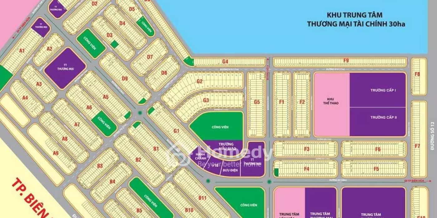 Chính chủ nhượng Lô góc 2 mặt tiền Kinh Doanh, Lộ giới 17m, sổ hồng 124m2.
