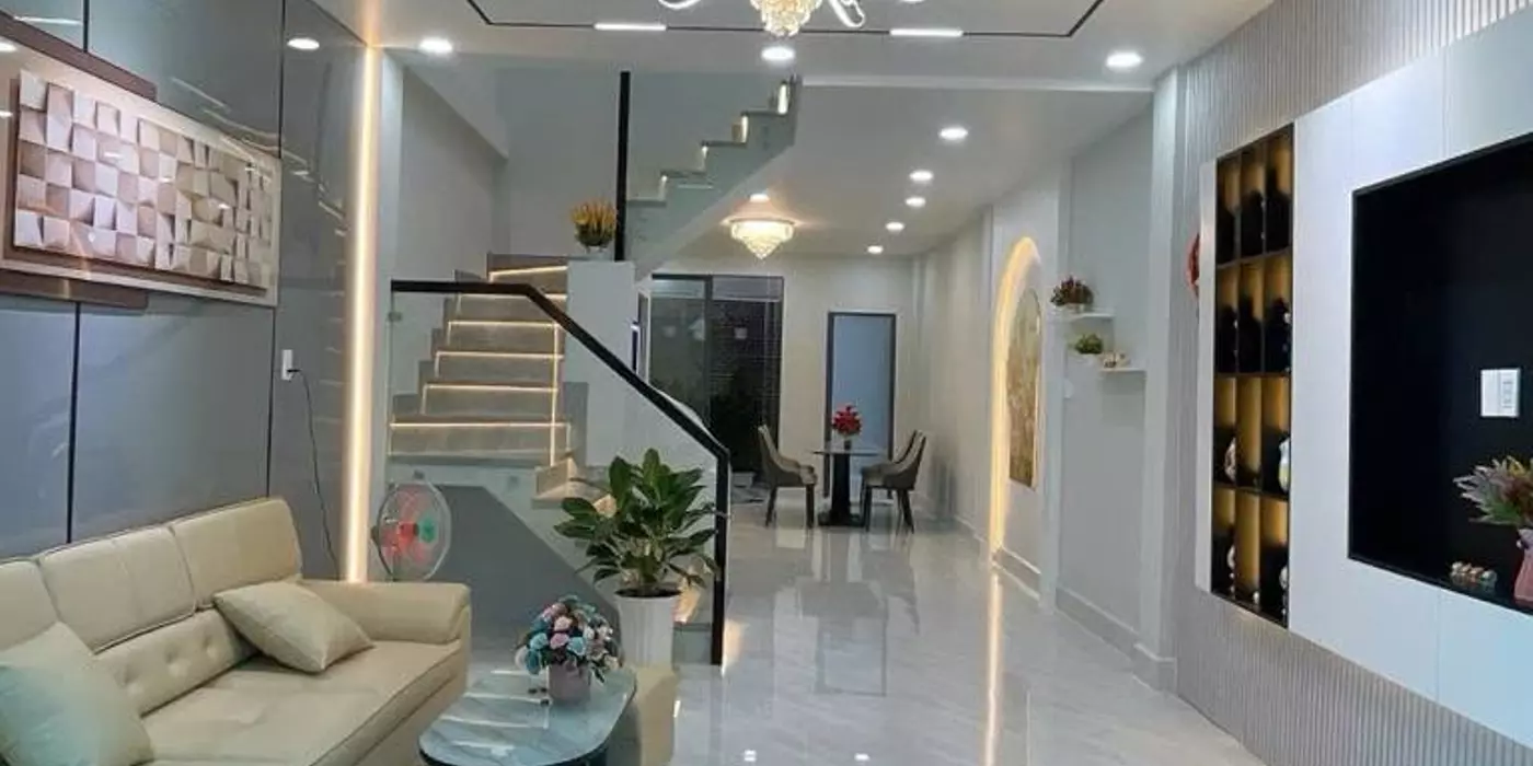 Bán nhà P.12 - Q.6 - Nhà đẹp đón Xuân - HXH thông đường Hậu Giang - 80m2 - 2 tầng -  6.4 tỷ
