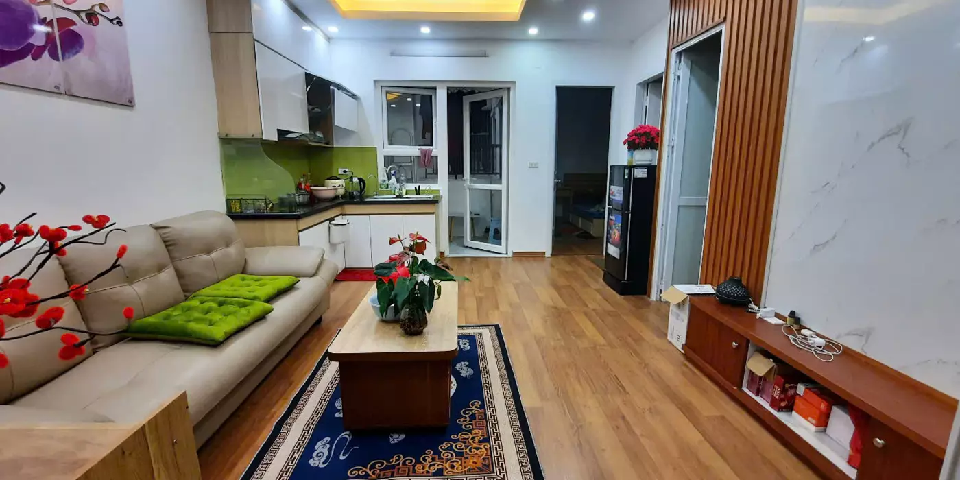 Bán căn hộ chung cư quận Hoàng Mai 46m2, 2 ngủ full nội thất, giá siêu rẻ